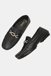 Buy_Lafattio_Black Buckled Loafers  _Online_at_Aza_Fashions