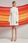 Buy_Detales_Ivory Stella Ben Neck Olivia Reglan Sleeve Dress_at_Aza_Fashions