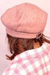 Hair Drama Co_Pink Broach Embellished Emily In Paris Metal Beret _Online