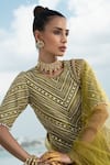 Buy_MAISARA JEWELRY_Gold Plated Kundan Embellished Choker Set _at_Aza_Fashions