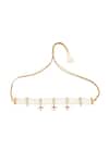 Shop_MAISARA JEWELRY_Gold Plated Layered Embellished Jadau Choker Necklace _at_Aza_Fashions
