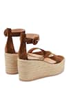 Shop_Sephyr_Brown Suede Espadrilles With Braided Detailing _at_Aza_Fashions