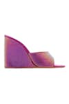 Sephyr_Pink Rhinestones Serena Holographic Effect Wedges _Online_at_Aza_Fashions