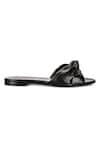 Sephyr_Black Vita Front Knotted Flats _Online_at_Aza_Fashions