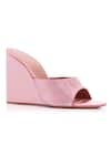 Buy_Sephyr_Pink Embellished Serena Stone Wedges_at_Aza_Fashions