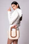 Shop_X Feet Above_Ivory Woven Kyoto Raffia Tote Bag _at_Aza_Fashions