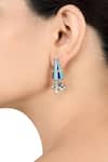 Buy_Tribe Amrapali_Multi Color Crystals Kajri Ghungroo Earrings _at_Aza_Fashions