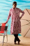 Buy_Raasa_Ivory Crepe Printed Hibiscus Hug Kurta  _at_Aza_Fashions