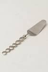 Shop_Elm & Oak_Silver Stainless Steel Head And Aluminium Handle Pebble Cake Server_at_Aza_Fashions