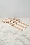 Shop_Elm & Oak_Cream Cotton French Stripe Table Runner_at_Aza_Fashions