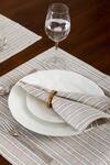 Buy Elm & Oak Cream Cotton Brooks Stripe Pattern Placemat - Set Of 4 at Aza Fashions Buy_Elm & Oak_Cream Cotton Brooks Stripe Pattern Placemat - Set Of 4_at_Aza_Fashions