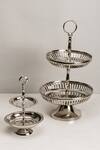 Shop_Elm & Oak_Silver Brass And Aluminium Base Victorian High Tea Cake_at_Aza_Fashions