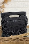 Buy_Kainiche by Mehak_Black Pearl Embedded Bag _at_Aza_Fashions