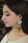 Buy_Heer-House Of Jewellery_Black Beads Nakshatra Kaanphool Dangler Earrings _at_Aza_Fashions