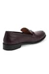 Buy_Hats Off Accessories_Maroon Leather Slip-on Shoes  