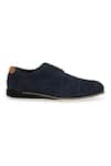 Buy_Hats Off Accessories_Blue Leather Casual Derby Shoes  