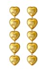 Buy_Radhika Agrawal Jewels_Gold Plated Beads Heart Bomb Embellished Earrings _at_Aza_Fashions