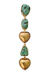 Radhika Agrawal Jewels_Multi Color Stones, Beads Classic Embellished Danglers _Online_at_Aza_Fashions