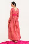 Shop_Avaha_Pink Viscose Silk Printed And Phula Ghamzeh Anarkali With Dupatta _at_Aza_Fashions