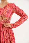 Shop_Avaha_Pink Viscose Silk Printed And Phula Ghamzeh Anarkali With Dupatta _Online_at_Aza_Fashions