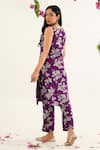 Shop_Avaha_Purple Tabby Silk Printed More Dulaari Digital Kurta And Pant Set _at_Aza_Fashions