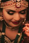 Buy_Riana Jewellery_Gold Plated Stone Floral Mathapatti _at_Aza_Fashions