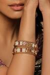 Buy_Swabhimann_White Embellished Kundan Bangle - Set Of 2_at_Aza_Fashions