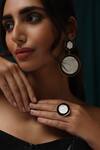 Buy_Varnika Arora_Black Alyssa Ring _at_Aza_Fashions