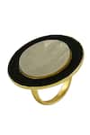 Shop_Varnika Arora_Black Alyssa Ring _at_Aza_Fashions