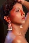 Buy_Tizora_Gold Plated Hand Engraved Jhumkas _at_Aza_Fashions