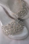 Foot Fuel_Silver Sequins, Beads Dulari Embellished Wedges _Online_at_Aza_Fashions