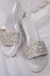 Shop_Foot Fuel_Silver Sequins, Beads Dulari Embellished Wedges _Online_at_Aza_Fashions