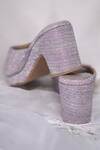 Shop_Foot Fuel_Purple Glitter Shimmer Work Block Heels _at_Aza_Fashions