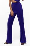 Intrinsic India_Purple Crepe Blend Cayla Solid Crop Top And Pant Set_Online_at_Aza_Fashions