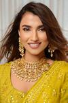 Buy Ishhaara Multi Color Pearls, Diamonds Chand Choker Set at Aza Fashions Buy_Ishhaara_Multi Color Pearls, Diamonds Chand Choker Set _at_Aza_Fashions