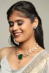 Buy Ishhaara Multi Color Stones Kundan Embellished Necklace Set at Aza Fashions Buy_Ishhaara_Multi Color Stones Kundan Embellished Necklace Set _at_Aza_Fashions