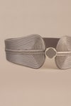 Buy_AMPM_Silver Ariana Corded Faux Leather Belt _Online_at_Aza_Fashions