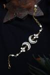 Shop_Paisley Pop_Gold Plated Kundan And Pearls & Bracelet _at_Aza_Fashions