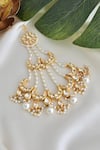 Shop_SWABHIMANN_Gold Plated Pearls Kundan Embellished Passa _at_Aza_Fashions