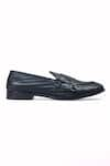 Buy_Domani_Black The Checkered Woven Monk Shoes _Online_at_Aza_Fashions