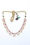 Saga Jewels_Multi Color Stone Embellished Necklace Set _Online_at_Aza_Fashions