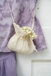 Buy_Love The World Today_Purple 100% Organic Ethereal And Kurta Sharara Set With Potli Bag 