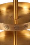Buy_Nakshikathaa - Homeware_Gold Brass Tiered Cake Stand _Online_at_Aza_Fashions