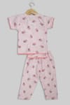 Shop_Champscloset_Pink Cotton Floral Pattern Top And Pant Set  _at_Aza_Fashions