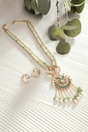 Shop_Joules By Radhika_White Pearls, Crystals Embellished Necklace Set _at_Aza_Fashions