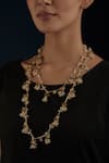 Shop_House Of Tuhina_Gold Plated Umbrella Long Neckstring Bead Embellished Necklace _at_Aza_Fashions