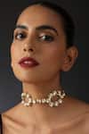 Buy_Swabhimann_Gold Plated Kundan Studded Choker Necklace _at_Aza_Fashions