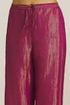 Buy_Urvashi Kaur_Fuchsia Metallic Zari Woven Pant _Online_at_Aza_Fashions