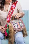 Buy_SG Collection by Sonia Gulrajani_Multi Color Embroidered The Artists Messenger Bag _at_Aza_Fashions