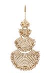 Shop_Zariin_Gold Plated Pearl Filigree Tiered Passa _at_Aza_Fashions